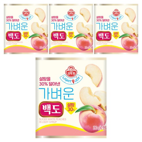 오뚜기 LIGHT 앤 JOY 가벼운 백도