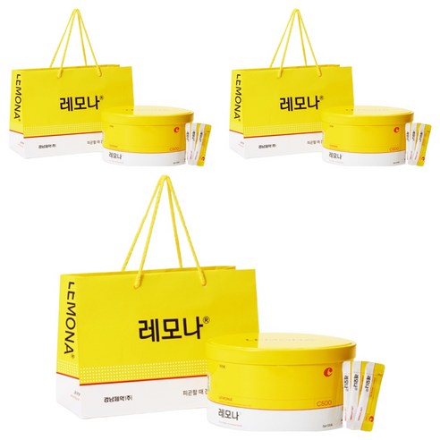 레모나 산 비타민C 120포+쇼핑백, 240g, 3세트
