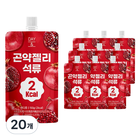 데이앤 2칼로리 곤약젤리 석류, 150g, 20개