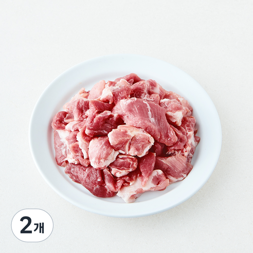 [로켓프레시] 무항생제 인증 한돈 삼겹 찌개용 (냉장)
