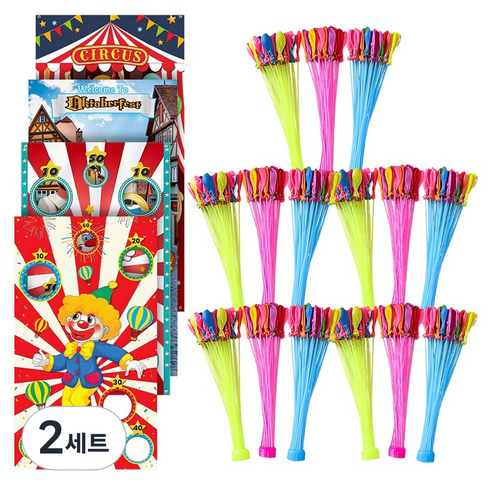 캐보트 물풍선 제조기 다발 55p + 타겟배너 세트, 랜덤발송(타켓배너), 멀티(물풍선 제조 다발), 2세트
