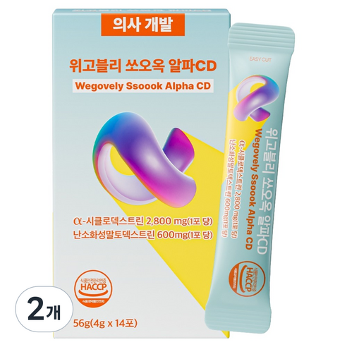 파이안 위고블리 쏘오옥 알파CD, 56g, 2개