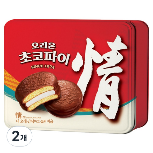 오리온초코파이 틴케이스 12p