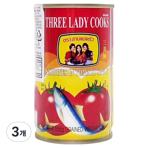 쓰리레이디쿡스 정어리 인 토마토소스