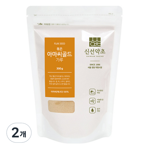 신선약초 볶은 아마씨 가루