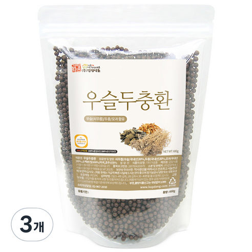 갑당약초 우슬두충환, 600g, 3개