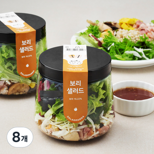 [로켓프레시] 세끼판다 보리 샐러드, 185g, 8개