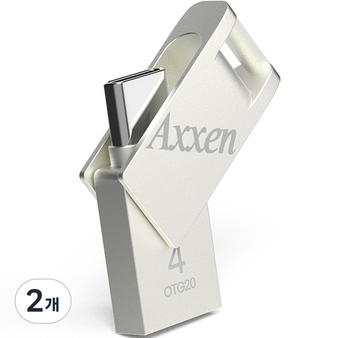 액센 버디 C타입 USB 메모리 OTG20, 4GB, 2개