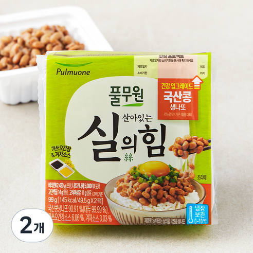 [로켓프레시] 풀무원 살아있는실의힘 국산콩생나또