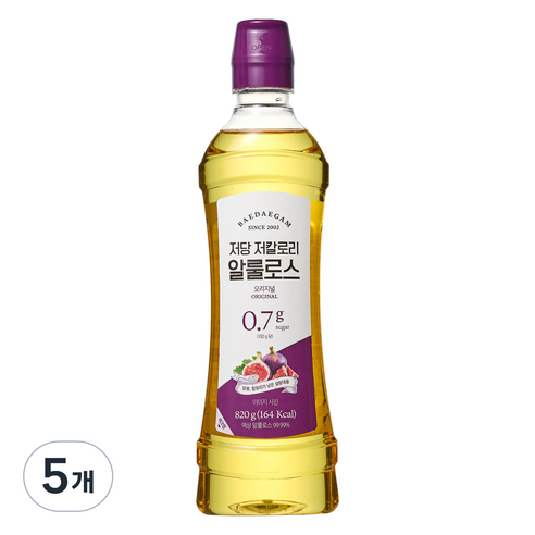 배대감 저당 저칼로리 알룰로스, 820g, 5개
