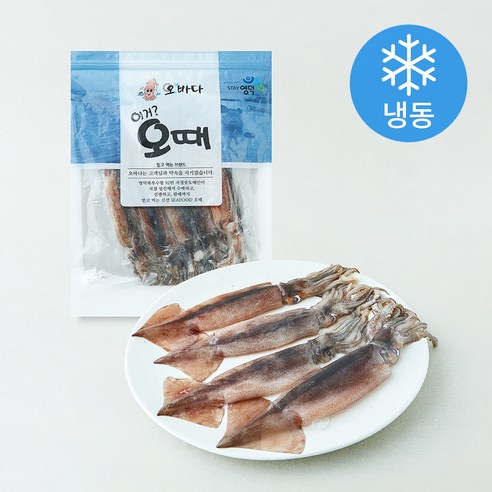 [로켓프레시] 오바다 국내산 내장째 먹는 통찜용 오징어 (냉동)
