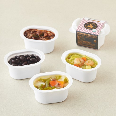 [로켓프레시] 얌이밀 아기반찬 만 15개월 이상 소고기야채짜장 100g + 콩조림 100g + 소고기감자야채조림 100g + 새우크래미크림소스볶음 100g A세트