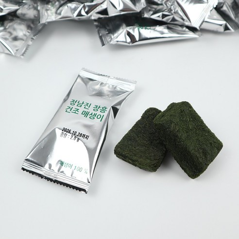 바다애수산 동결 건조 매생이, 5개, 2g