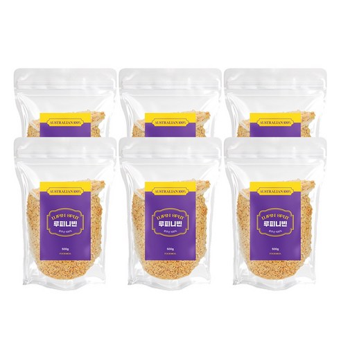 푸드모아 루피니빈 콩 루핀콩 루피니콩 고단백 식이섬유, 6개, 500g
