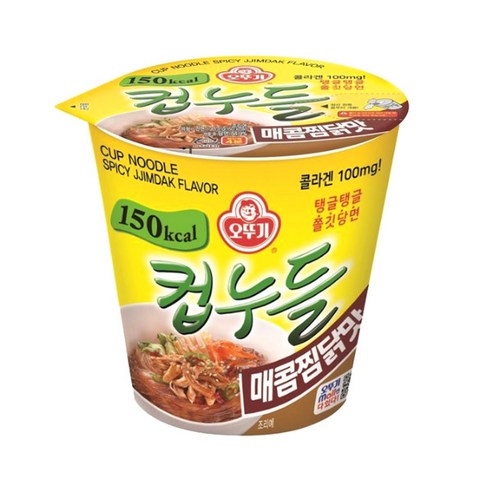 오뚜기 컵누들 매콤찜닭맛 45.5g 컵라면, 1개