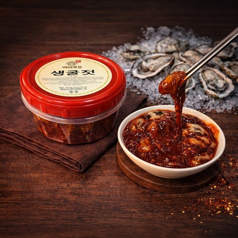 백년젓갈 생굴젓 / 국내산 / 국내제조 / 프리미엄 / 저염 / 400g / 500g / 600g