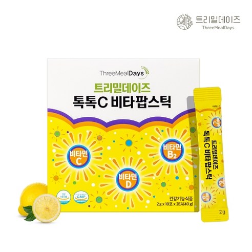 트리밀데이즈 팝핑 톡톡C 비타팝스틱 2g x 20포