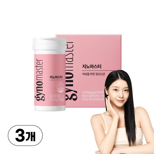 지노마스터 여성질유산균 30캡슐 x 3통
