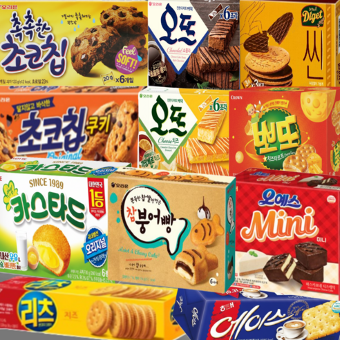 맛있는과자 ALOHA 간식선물세트 11P 사무실 워크샵 탕비실 필수 구비 과자종류 누구나좋아하는 인기과자