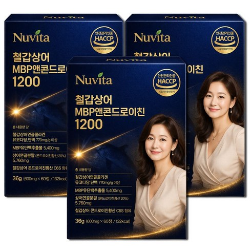 포사인 콘드로이친 1200 돼지 연골 유래 + MBP 앤 콘드로이친 1200 [15개구매시 포사인콘드로이친 세트 증정], 3박스, 60정