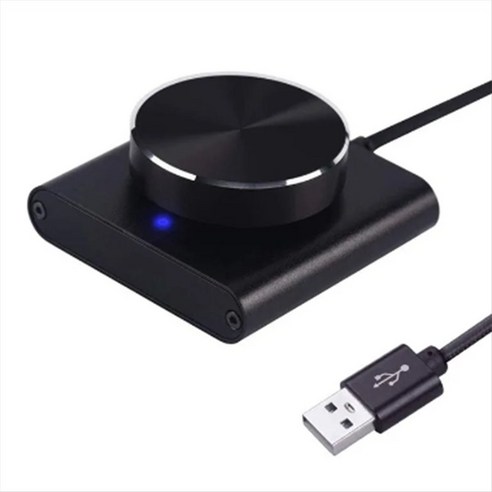 USB 볼륨 제어 무도회 PC 컴퓨터 스피커 볼륨 컨트롤러 손잡이 조절기 디지털 제어 하나의 키 음소거