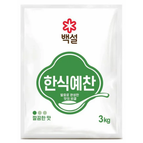 한식예찬 ( 백설 3kg ) X 4개  [업소용]