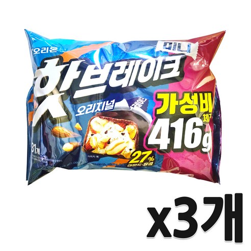 오리온 핫브레이크 오리지널 미니 416g (약 31알)