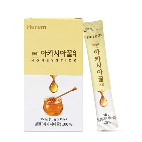 휴럼 원데이 아카시아꿀스틱, 150g, 1개