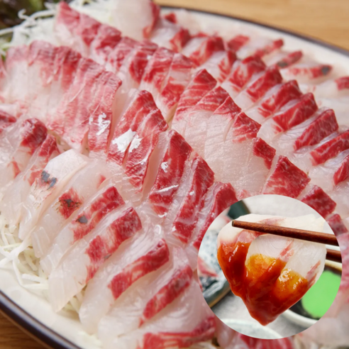 통영산지직송 제철맞은 자연산 보리숭어회 필렛