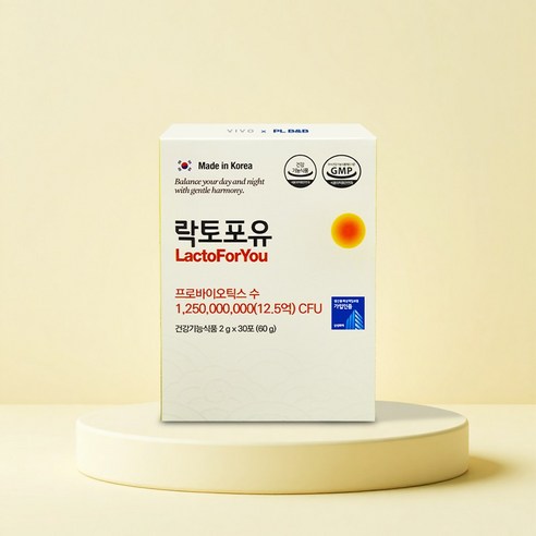 국내특허 살아서 장까지 GABA 유산균 락토포유, 30포, 1세트, 1개, 30회분