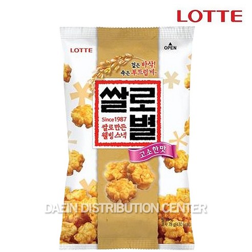 롯데웰푸드 쌀로별 고소한맛, 78g, 1개
