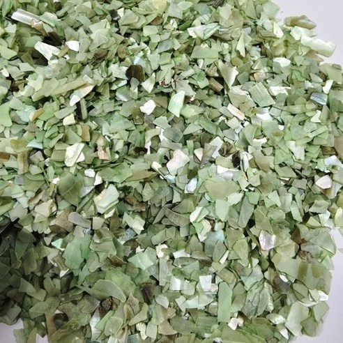 핸디아트 자개공예 부자재 공예재료 칼라 자개조각 1봉지 60g, 1개, 4번 연두색