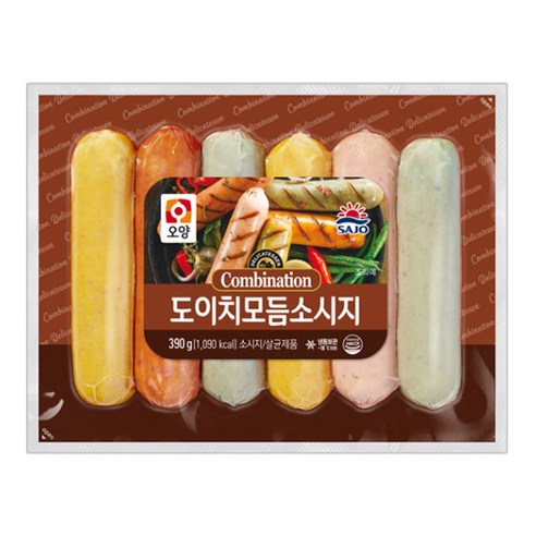 사조오양도이치모듬소세지390g/도이치모듬소시지(아이스박스무료)