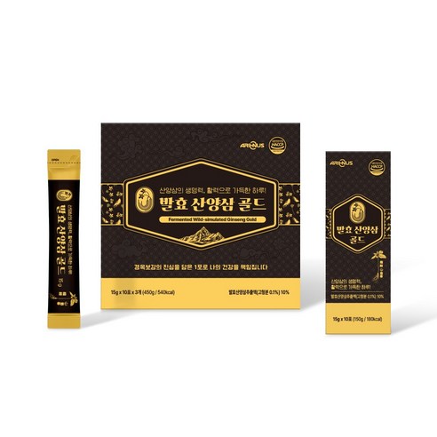 아리너스레드랩 면역력 피로개선 발효산양삼골드 농축 스틱 선물세트, 1개, 30회분