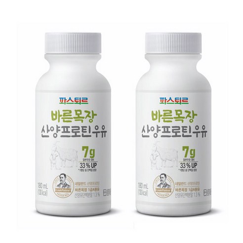 파스퇴르 바른목장 산양프로틴 우유, 180ml, 16개