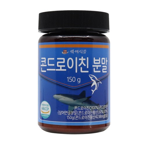 백세식품 콘드로이친 상어연골 분말 150g HACCP 인증제품
