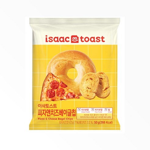 이삭토스트 피자앤치즈 베이글칩 50g x 5개, 5개, 50g