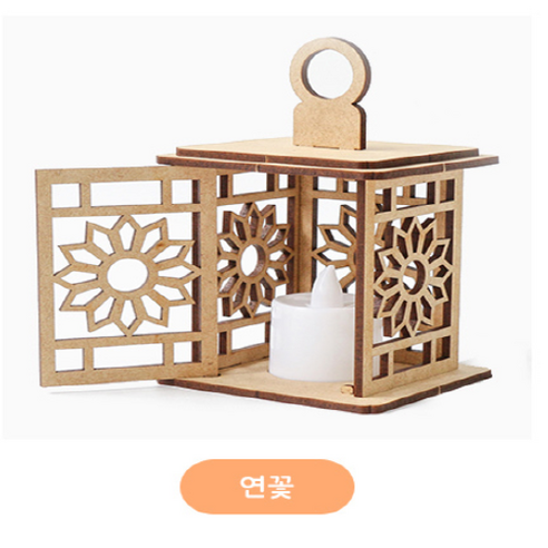 공예야 놀자 민화샵 전통등만들기, 1개, 연꽃