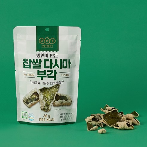 [오희숙전통부각] 찹쌀다시마부각30g X 12봉