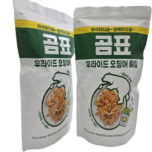 곰표 후라이드 오징어튀김 270 2pk 진미채튀김, 2개, 270g