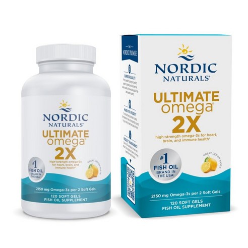 얼티미트 오메가 2X 2150mg 레몬 소프트젤 120정 1개