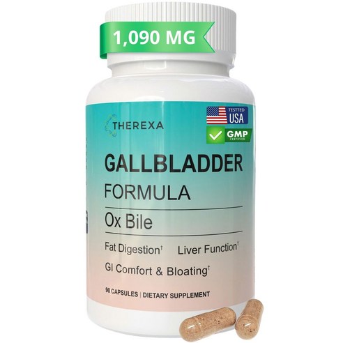 Ox Bile 담즙산 보충제 담즙 없는 분들을 위한 소화 효소 90캡슐