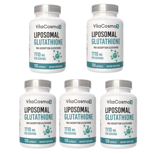 VitaCosmoX 리포소말 글루타치온 1100mg 120 베지 캡슐 Glutathione 1100 mg Veg Capsules