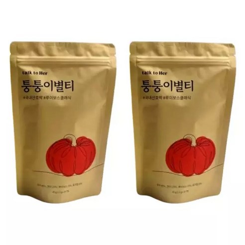 톡투허 퉁퉁이별티 호박 루이보스 티백 30개입 2박스