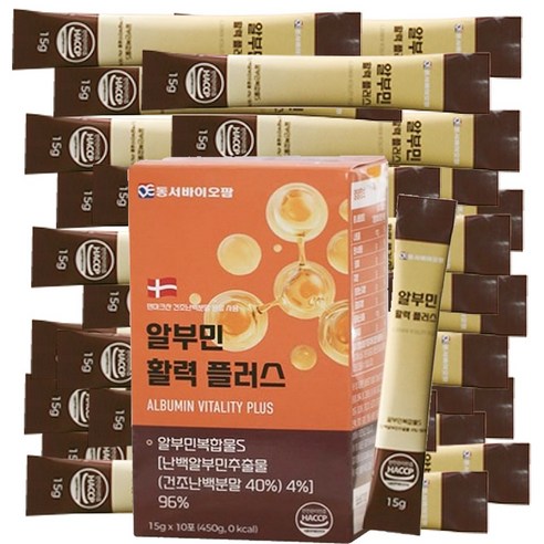 동서바이오팜 알부민 활력 플러스 1일 1포 난백알부민 576mg 아이디어공간