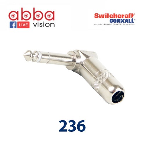 Switchcraft 236 스위치크래프트 ㄱ자 55 Stereo plug, Switchcraft236, 1개