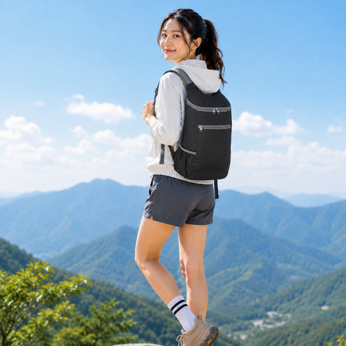 제이와이 아웃도어 캠핑 초경량 방수 통풍 간편수납 등산배낭 등산가방