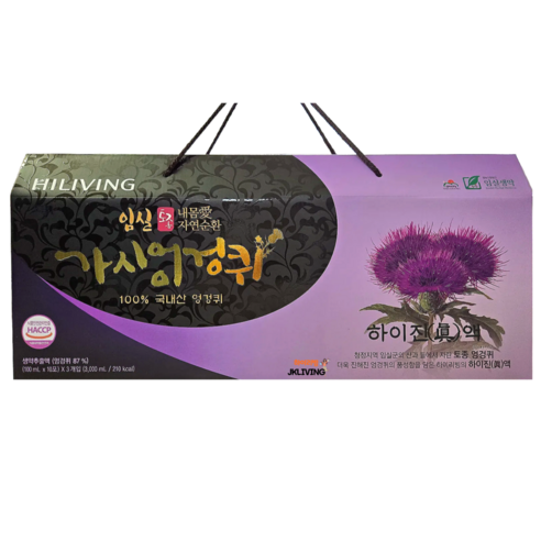 하이리빙 하이진액 (30포x1박스) 임실 가시엉겅퀴 100% 생약추출물