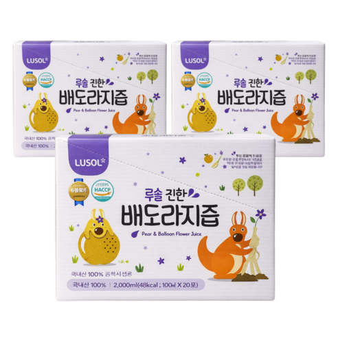 루솔이 만든 진한 배도라지즙 선물세트
