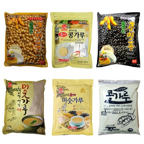콩맷돌/검은콩/할매콩국수/콩가루/17곡미숫가루/소면/중면/생면 골라담기